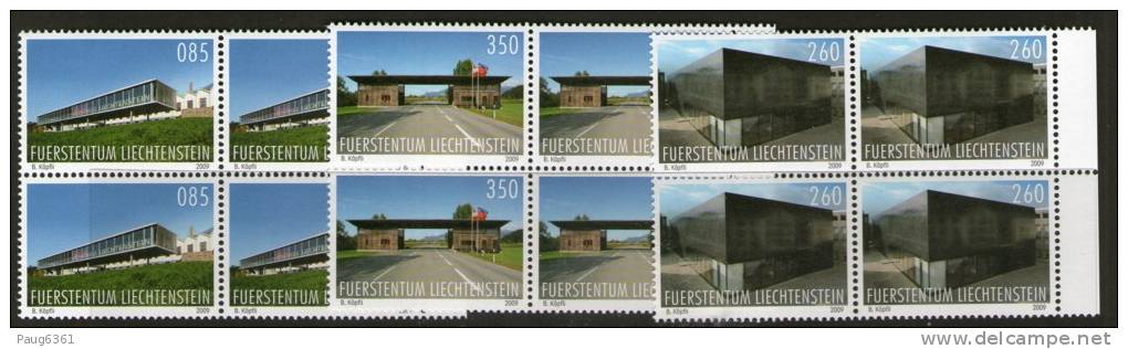 LIECHTENSTEIN 2009  ARCHITECTURE  BLOC DE 4  YVERT N°  NEUF MNH** - Unused Stamps