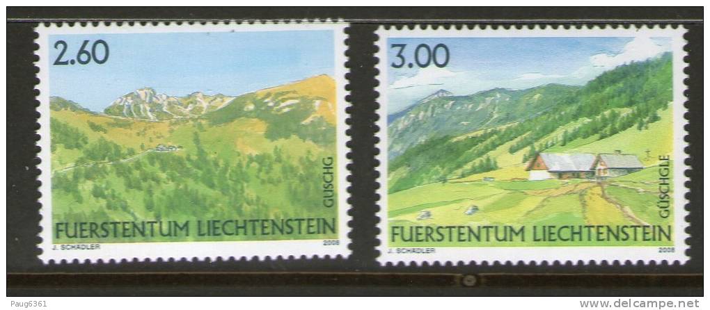 LIECHTENSTEIN 2008  PAYSAGES    YVERT N°  NEUF MNH** - Ungebraucht