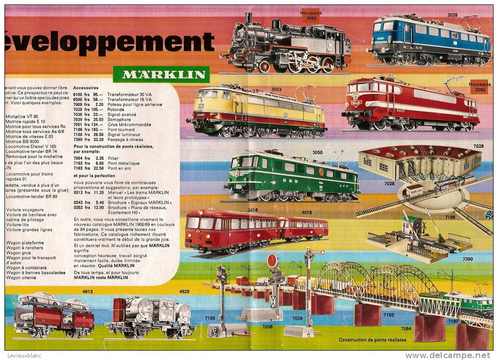 Trains électriques/Catalogue/MARKLIN/1968-69                        VOIT15 - Otros & Sin Clasificación