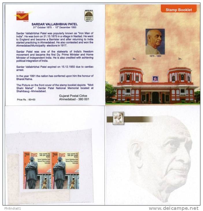 India 2012 Sardar V. Patel National Police Academy Moti Shahi Mahal Booklet Inde Indien # 18146 - Mahatma Gandhi