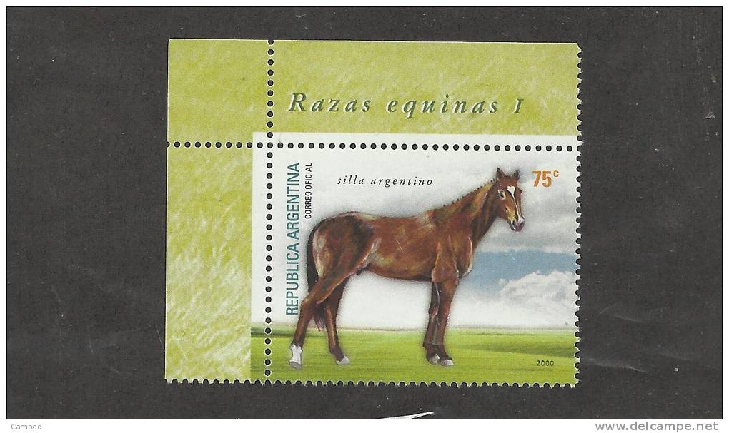 Argentina 2000  MNH ** CHEVAUX   HORSES CABALLOS SILLA  ARGENTINA - Ungebraucht