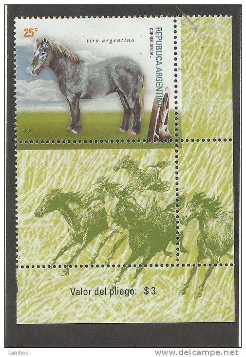 Argentina 2000  MNH ** CHEVAUX   HORSES CABALLOS TIRO   ARGENTINA - Nuovi