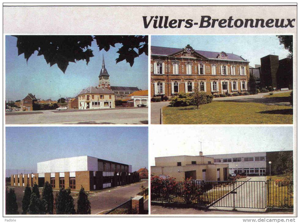 Carte Postale 80. Villers-Bretonneux  Trés Beau Plan - Villers Bretonneux