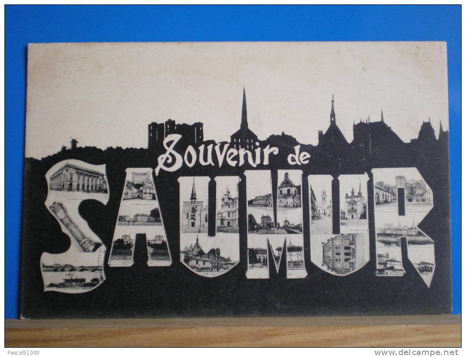 SAUMUR Souvenir De ...... Multivues Dans Des Grosses Lettres - Saumur
