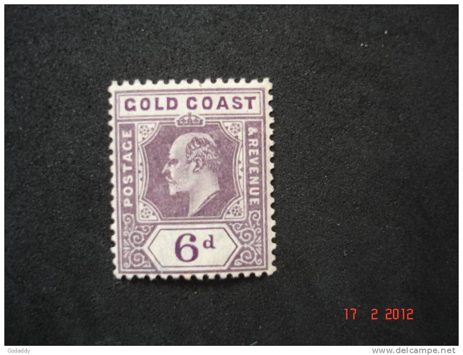 Gold Coast 1907  K.Edward VII    6d   SG64   MH - Goudkust (...-1957)