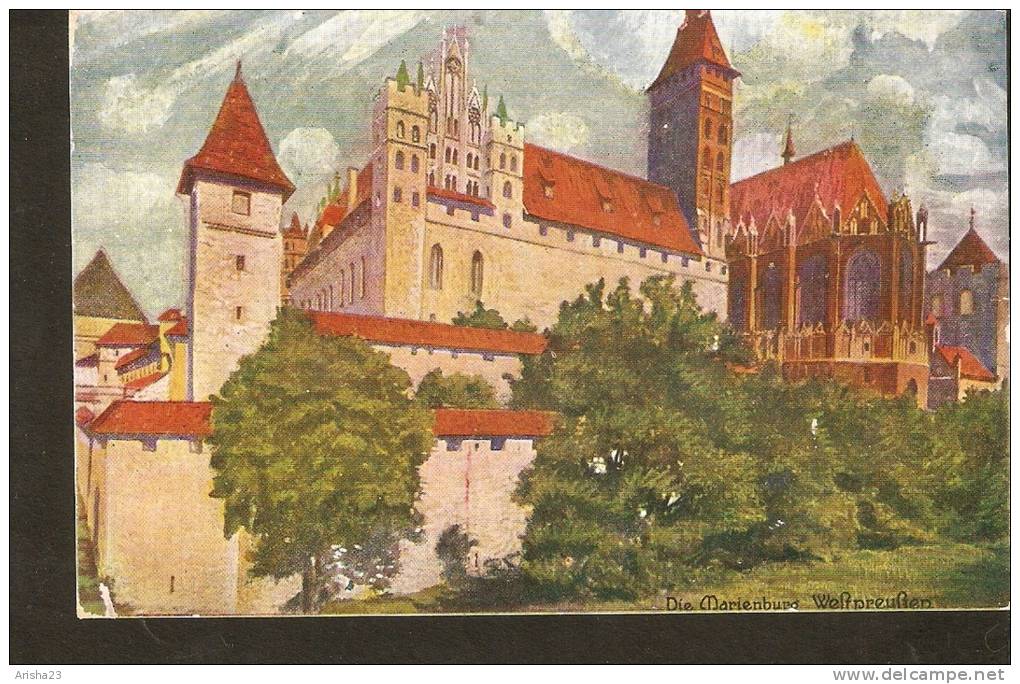 5k. Germany, Die Marienburg - Westpreussen - Art Painting Illustration - Westpreussen