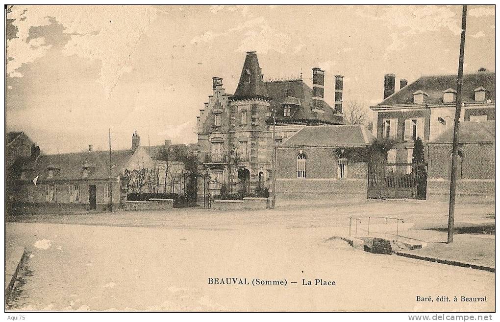 BEAUVAL    La Place     (manques) - Beauval