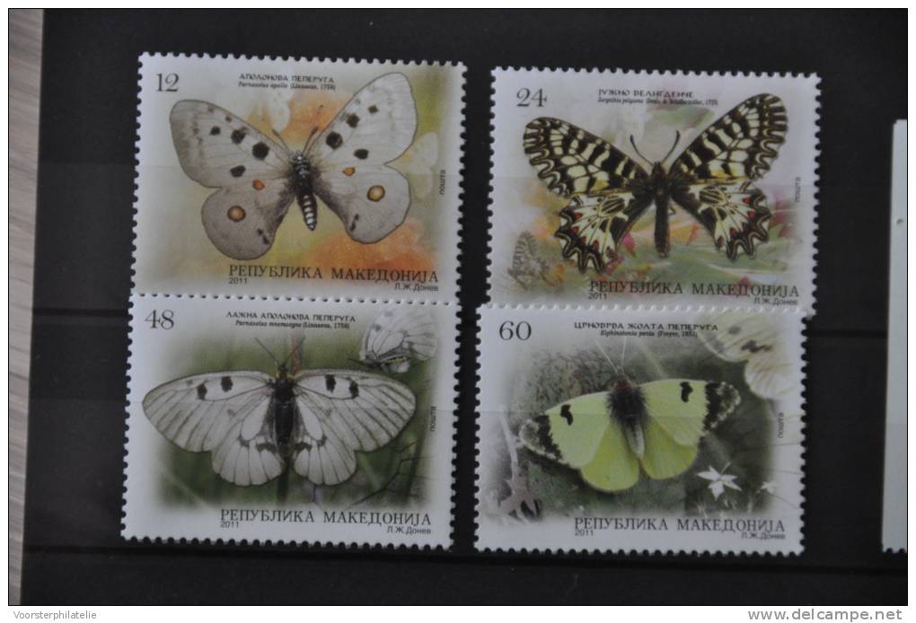 F 158  ++ MACEDONIE 2011 VLINDERS BUTTERFLY PAPILLON SCHMETTERLING POSTFRIS MNH - Noord-Macedonië