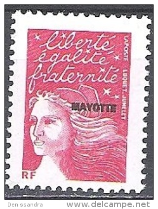 Mayotte 2002 Yvert 118 Neuf ** Cote (2015) 2.00 Euro Marianne Du 14 Juillet - Ungebraucht