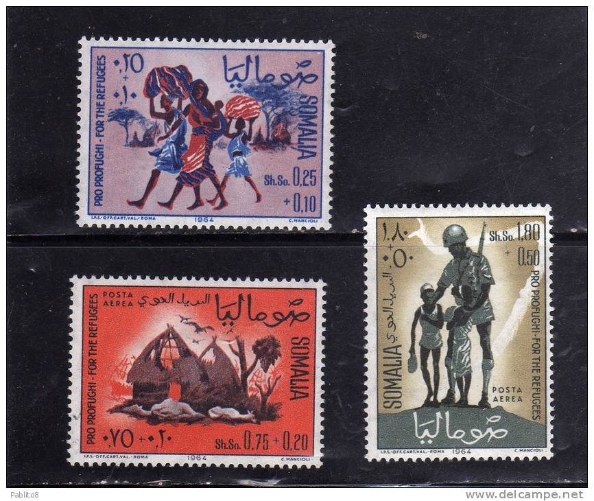 SOMALIA 1964 PRO REFUGEES PRO PROFUGHI RIFUGIATI MNH POST AFIS - Somalie (1960-...)