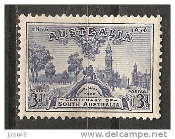 Australia 1937 Cent Of South Australia  3d  (*)  MH - Mint Stamps