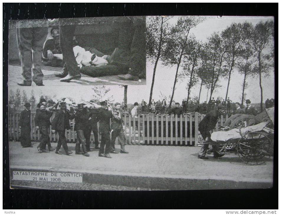 KONTICH - Treinramp 1908 - Gewonden Worden Weggevoerd - Accident Train -  Niet Verzonden  - VO DW  - LO 7 - Kontich
