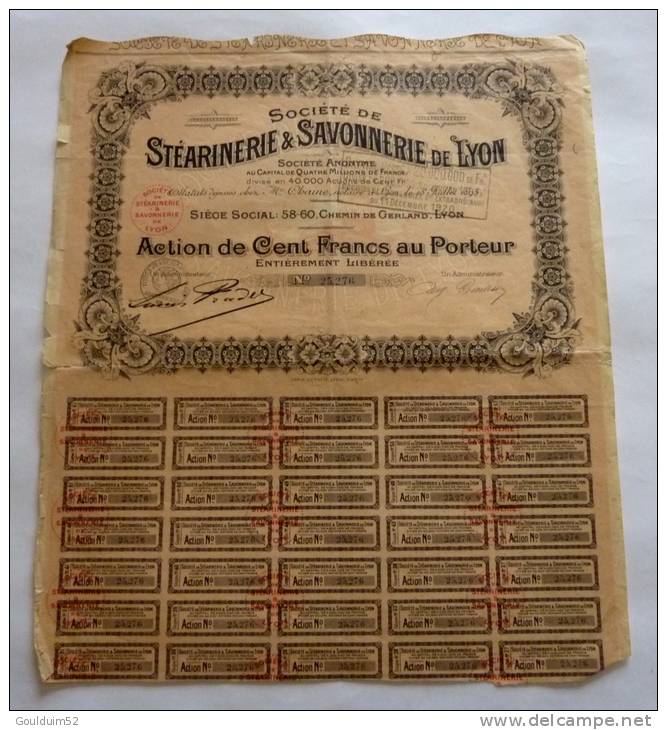 Societé De Stéarinerie Et Savonnerie De Lyon - Perfume & Beauty