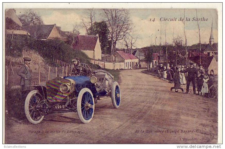 Sport  Automobile  Circuit De La Sarthe Editions L'Hirondelle N°14  Virage De Lamnay - Autres & Non Classés