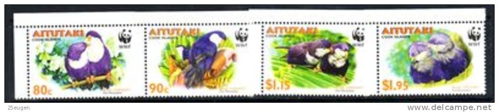 AITUTAKI 2002 MICHEL NO: 772-775  MNH - Aitutaki