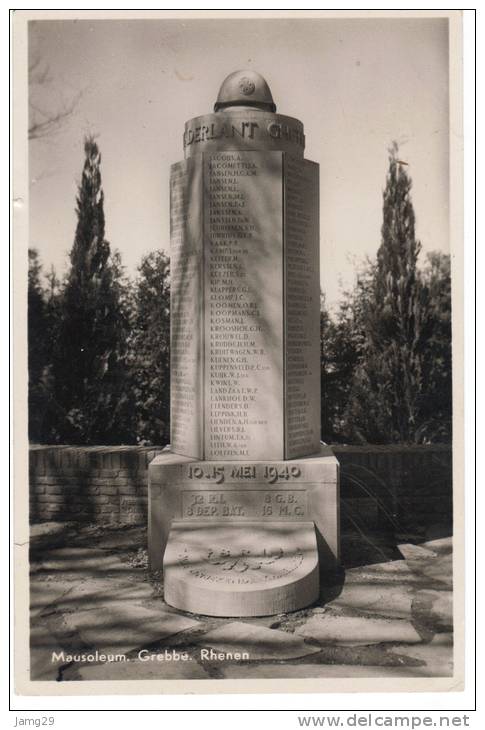 Nederland/Holland, Rhenen, Mausoleum, Grebbe, Ca. 1950 - Rhenen