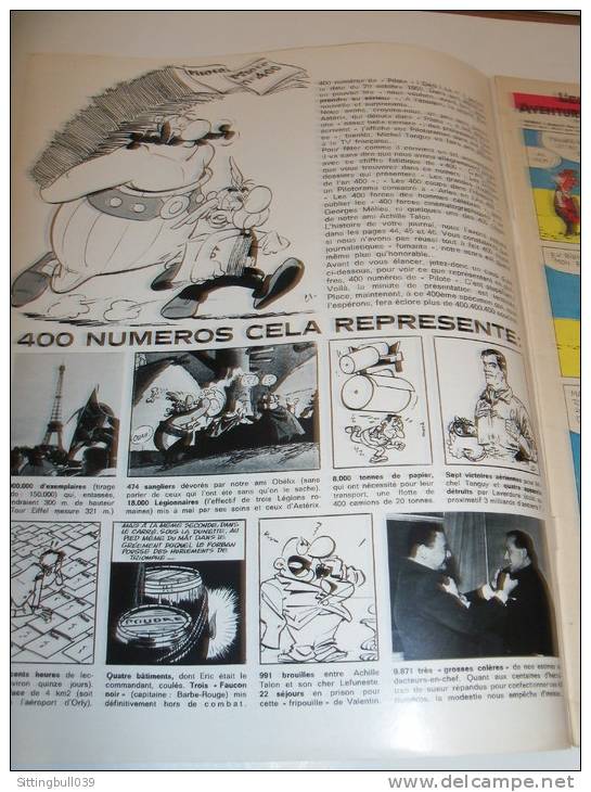 PILOTE, le journal d'Astérix et d'Obélix. 1967. 10 N°s. Correspondance Reliure éditeur N° 36. Avec Pilotoramas.