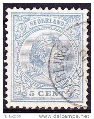 1894 Ambulant Kleinrondstempel HARLING(EN-NIEUWE SCHANS)  Op Prinses Wilhelmina Hangend Haar 5 Cent Blauw NVPH 35 - Postal History