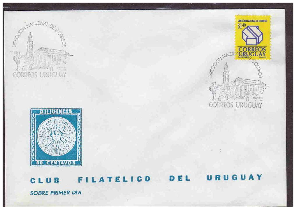 URUGUAY FDC NATIONAL POSTAL SERVICE AAC9799 - Uruguay