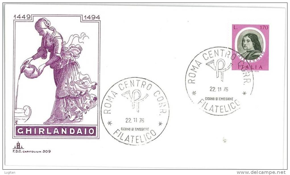 ITALIA REPUBBLICA - FDC - FIRST DAY COVER - IL GHIRLANDAIO - ANNO 1976 - CAPITOLIUM - OFFERTA SPECIALE - FDC