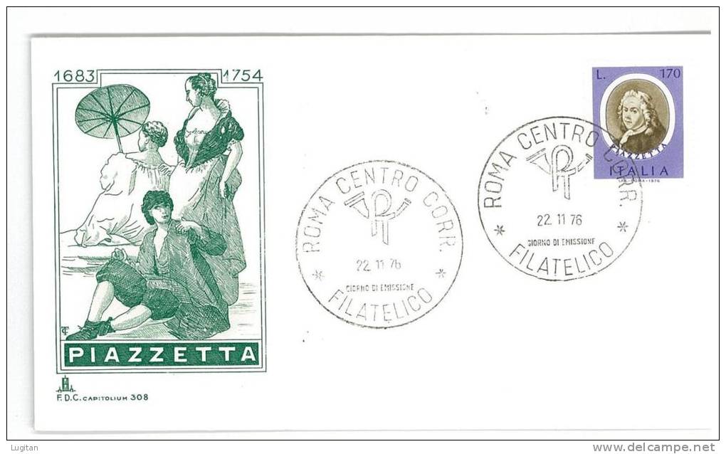 ITALIA REPUBBLICA - FDC - FIRST DAY COVER - PIAZZETTA - ANNO 1976 - CAPITOLIUM - OFFERTA SPECIALE - FDC