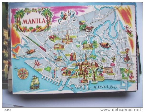 Azië Asia Philippines Philippijnen Manila With Map - Philippines