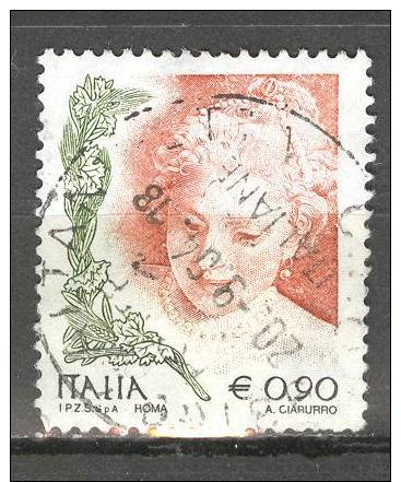 ITALIA ITALY STAMPS 2004  LA DONNA NELL´ARTE 5° EMISSIONE DA 0,90  SASSONE 2730 USATI DI QUALITA ´ BOLLI NITIDI - 2001-10: Usati