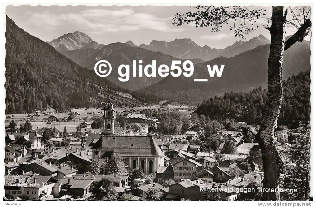 MITTENWALD Gegen Tiroler Berge - Mittenwald