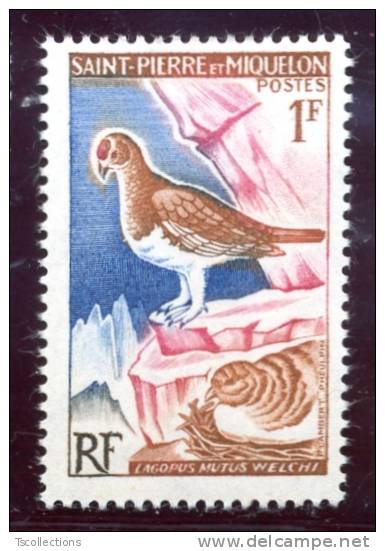 Saint Pierre Et Miquelon N°365 Oiseaux : Lagopedes Muets - Unused Stamps