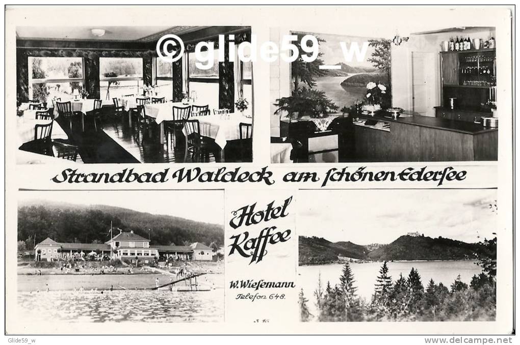 Strandbad WALDECK Am Schönen Edersee - Hotel Kaffee - W. Wiesemann - Multi-vues - Waldeck
