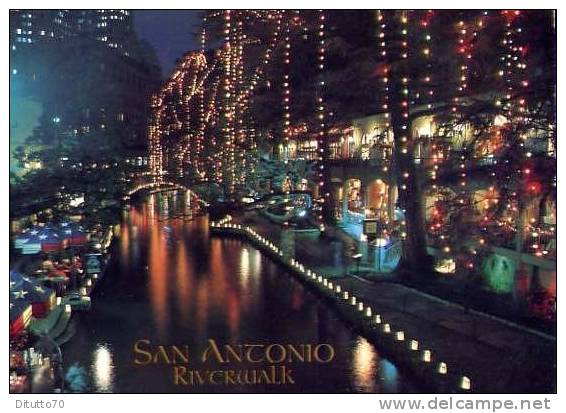 San Antonio Texas - Riverewalk - Viaggiata - Formato Grande - San Antonio