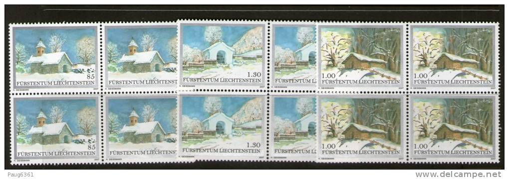 LIECHTENSTEIN 2007  NOEL  BLOC DE 4   YVERT N°  NEUF MNH** - Nuovi