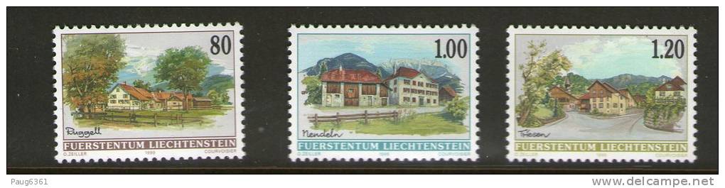 LIECHTENSTEIN 1999 COURANTS-VILLAGES  YVERT N°  NEUF MNH** - Ungebraucht