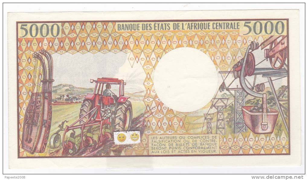 République Du Cameroun - 5000 F. / A.003 (1984-92) - Cameroun