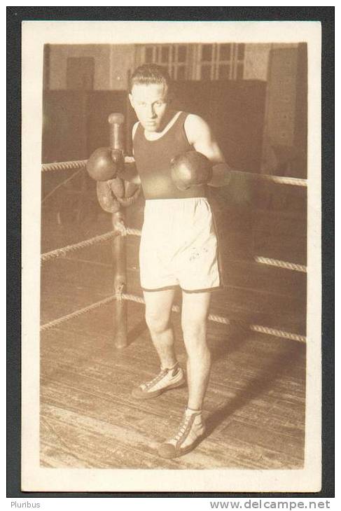 BOXING, ESTONIA, BOXER, OLD POSTCARD - Boxing