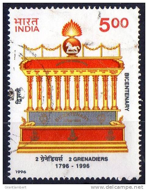 India 1996 2nd Battalion, Grenadiers 5r Used  SG 1689 - Used Stamps
