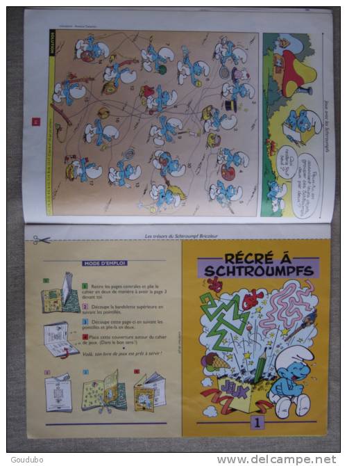 Schtroumpf Mensuel N°18 + Livret Jeux , 1991 Voir 8 Photos. - Schtroumpfs, Les