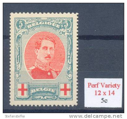 Belgie  Ocb Nr :  132A * MH  (zie Scan) T12-14 - 1914-1915 Red Cross