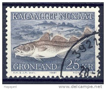 #Greenland 1980. Fish: Cod. Michel 129. Cancelled(o) - Usati