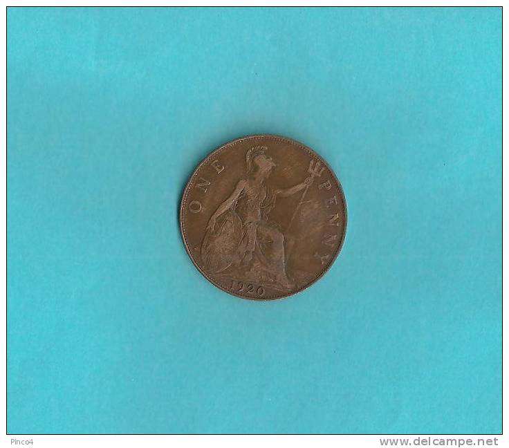 GRAN BRETAGNA  ONE PENNY 1920 - D. 1 Penny