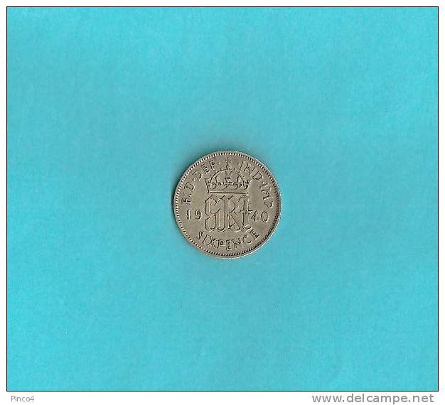 GRAN BRETAGNA SIX PENCE 1940 - H. 6 Pence