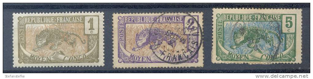 Congo  :  Lot * MH + Used 48 49 51  (zie Scan) - Gebruikt