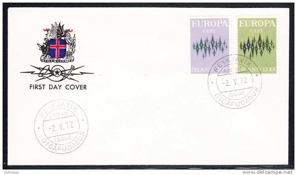 Iceland FDC Scott #439-440 Europa - FDC