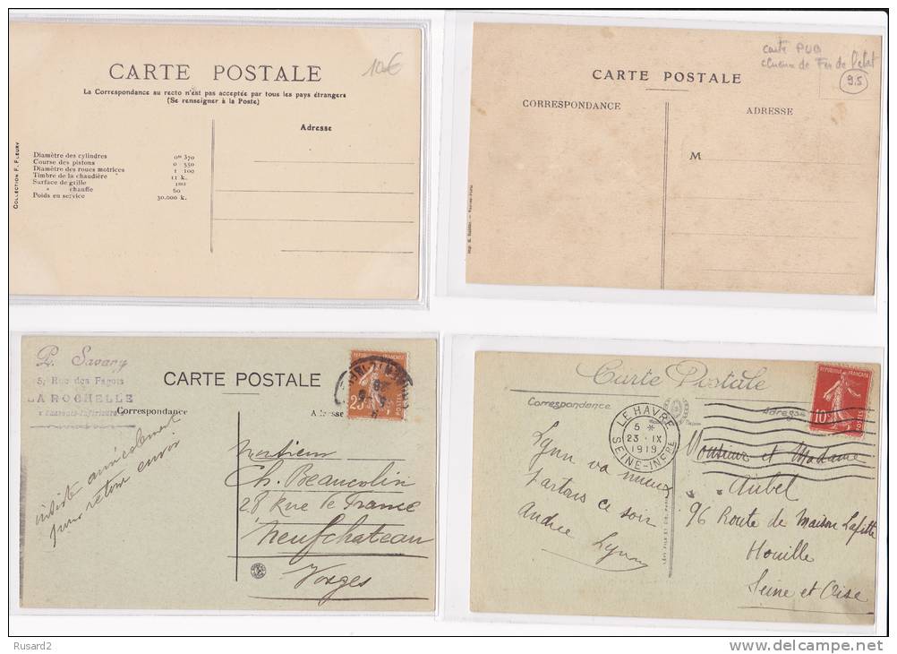 Lot De 10 CPA-Thème Transport: Trains, Bateau,tramway- - 5 - 99 Cartes