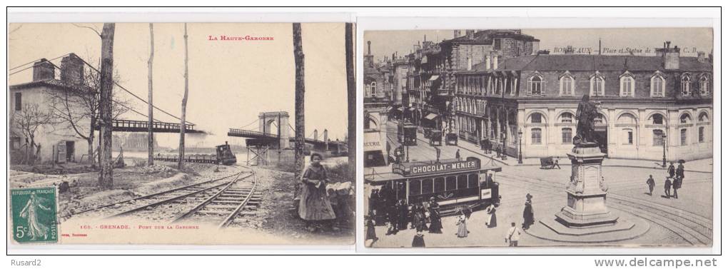 Lot De 10 CPA-Thème Transport: Trains, Bateau,tramway- - 5 - 99 Cartes