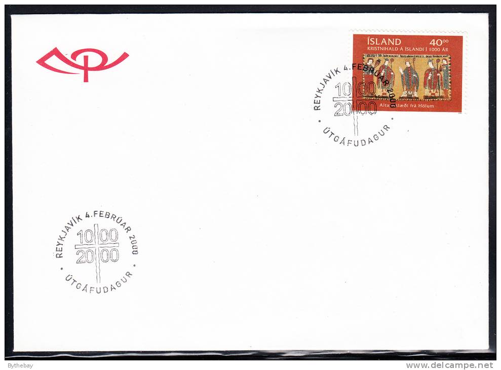 Iceland FDC Scott #900 40k Christianity In Iceland, 1000th Anniversary - FDC