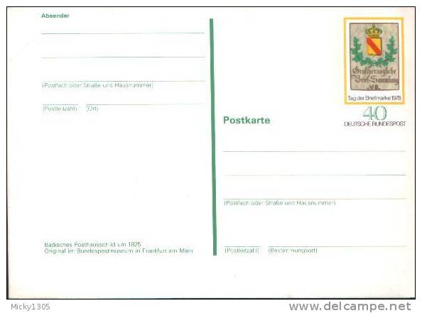 Germany - Ganzsache Postkarte Ungebraucht / Postcard Mint (z446) - Postales - Nuevos