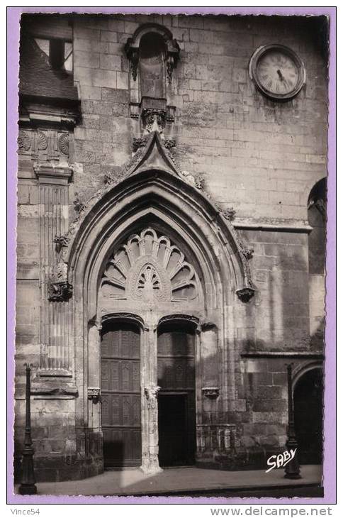 CONCHES -  Porche D´Entrée De L´Eglise Sainte Foy Ed. Gaby-Artaud N° 21 Photo Véritable Non Circulé 2 Scans - Conches-en-Ouche