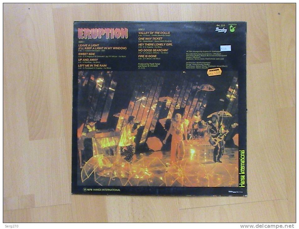 ERUPTION Leave A Light INCLUDING ONE WAY  TICKET - Disco, Pop