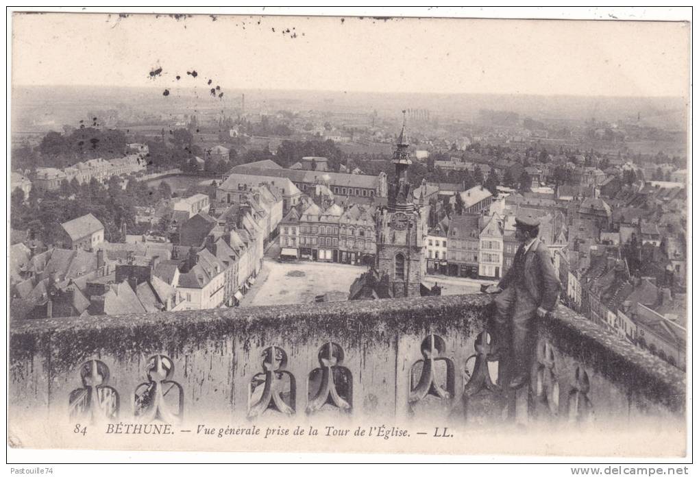 84   BETHUNE.   -  Vue  Générale  Prise  De  La  Tour  De  L´Eglise.   -  LL. - Bethune